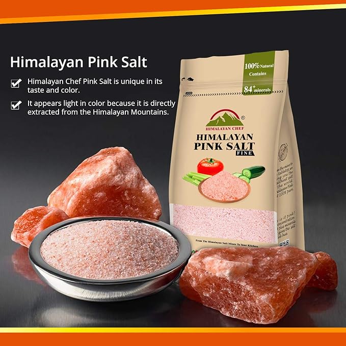 Himalayan Pink Salt, Ceramic Salt Inhaler with Natural Rose Facial Tissue, 1.9 Lbs