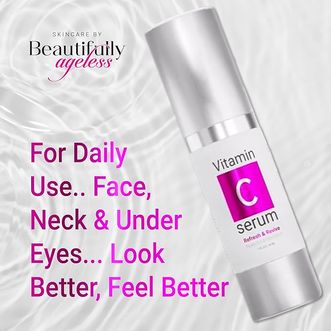 Vitamin C Face Serum for Face | Lightweight & Non-greasy | Deep Hydration & Radiant Skin | Vegan & Cruelty-Free | American-Made