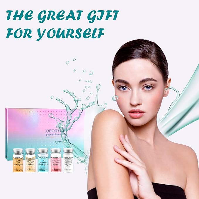 BB Facial Glow Starter Kit Hydration Serum Skincare Mix 0.27 oz Hydration Ampulle und Essence Foundation 10 vialsFacial Serum Skin Therapy Kit