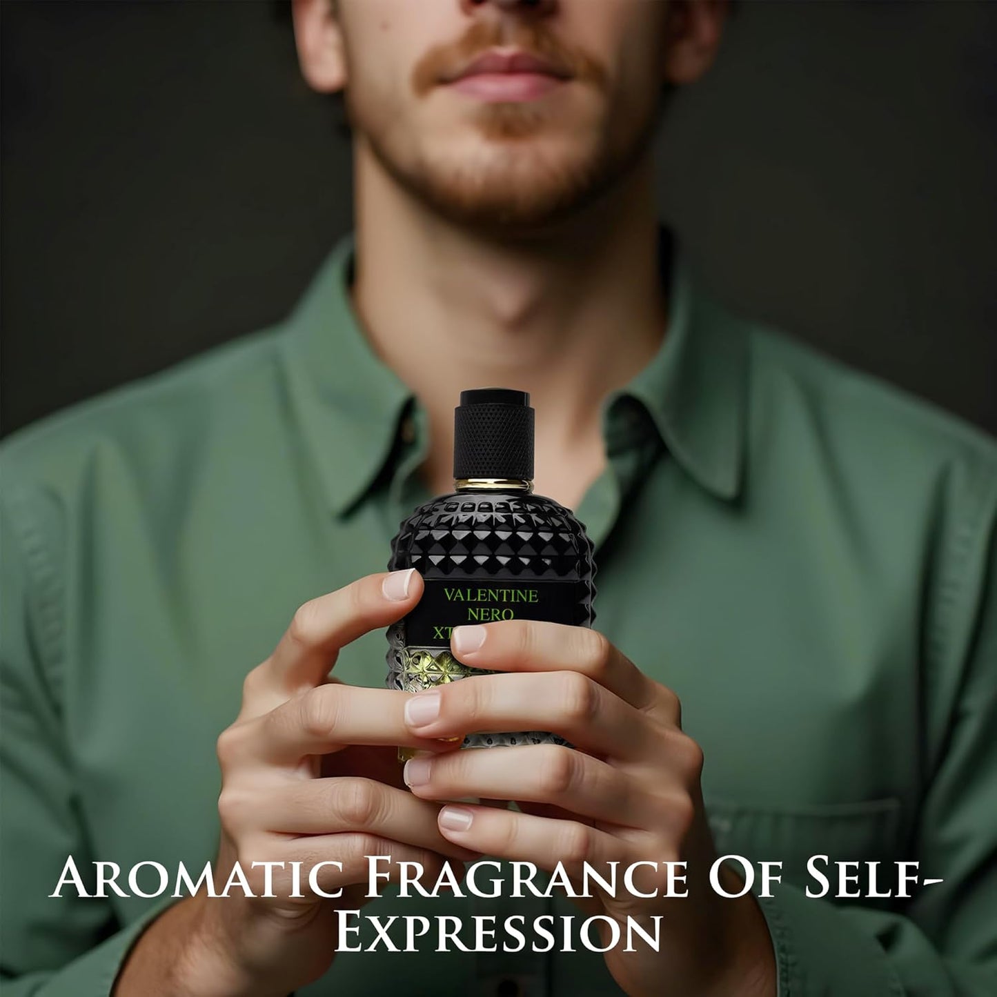 Valentine Nero Xtravagant for Men - Oriental Fougere Fragrance - Top Notes of Calabrian Bergamot & Espresso Coffee Accord - Base Scents of Refined Vetiver - Elegant 100ml Bottle, Parfume for Men