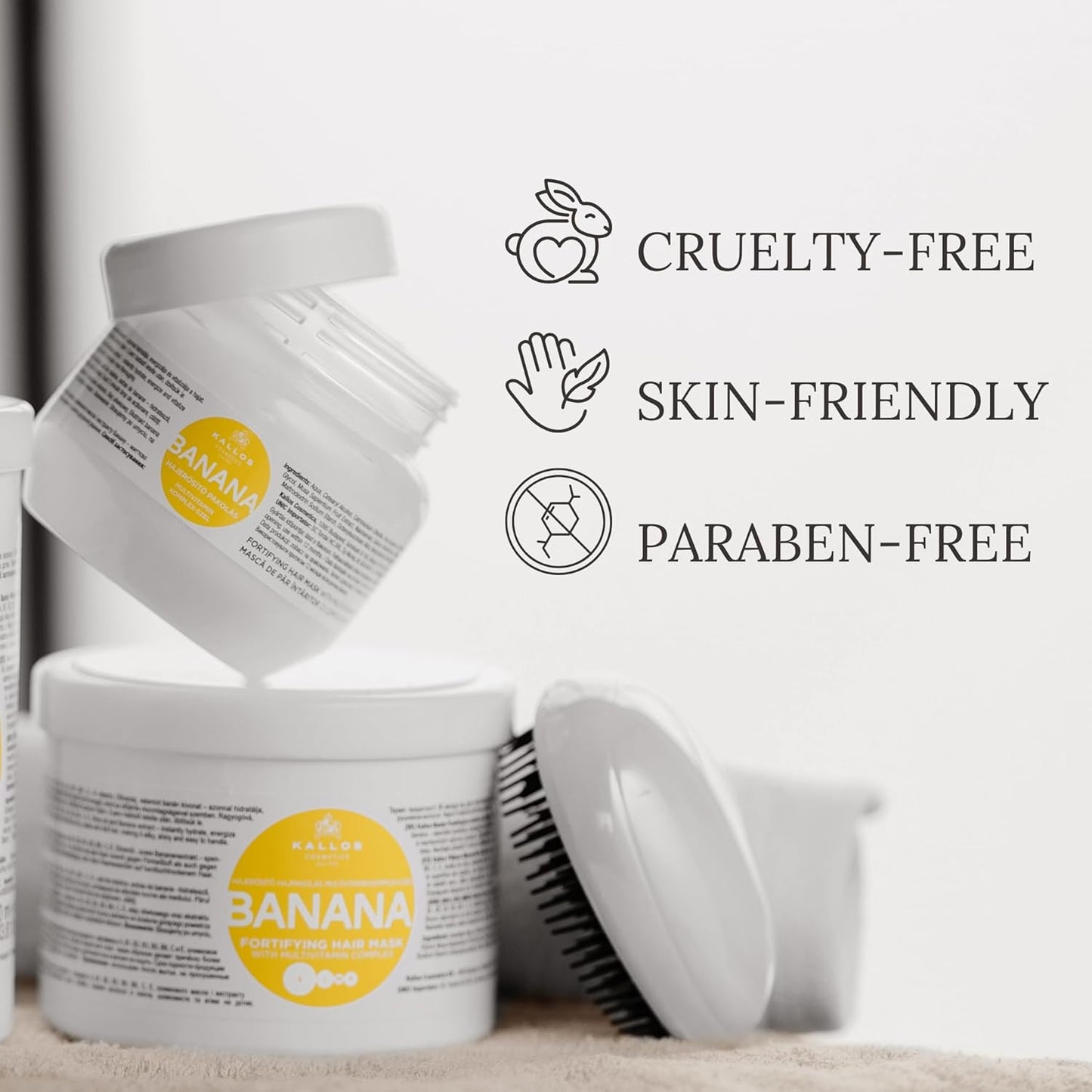 Kallos KJMN Vitamin Energising Hair Mask with ginseng extract and avocado oil 1000 ml - 33,81 Fl Oz