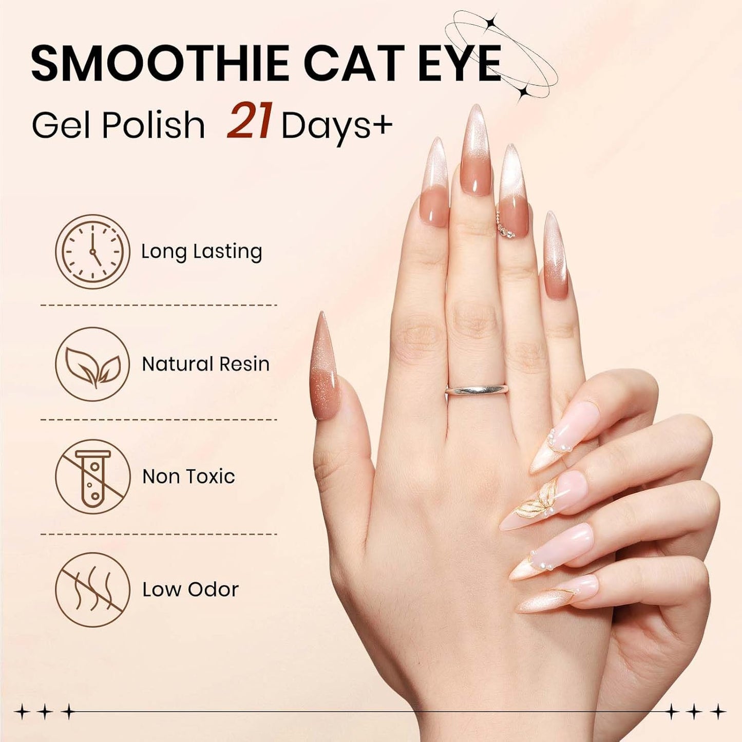 10ml Cat Eye Gel Nail Polish with Magnetic Nail Polish Gel for Home Manicure Nails DIY