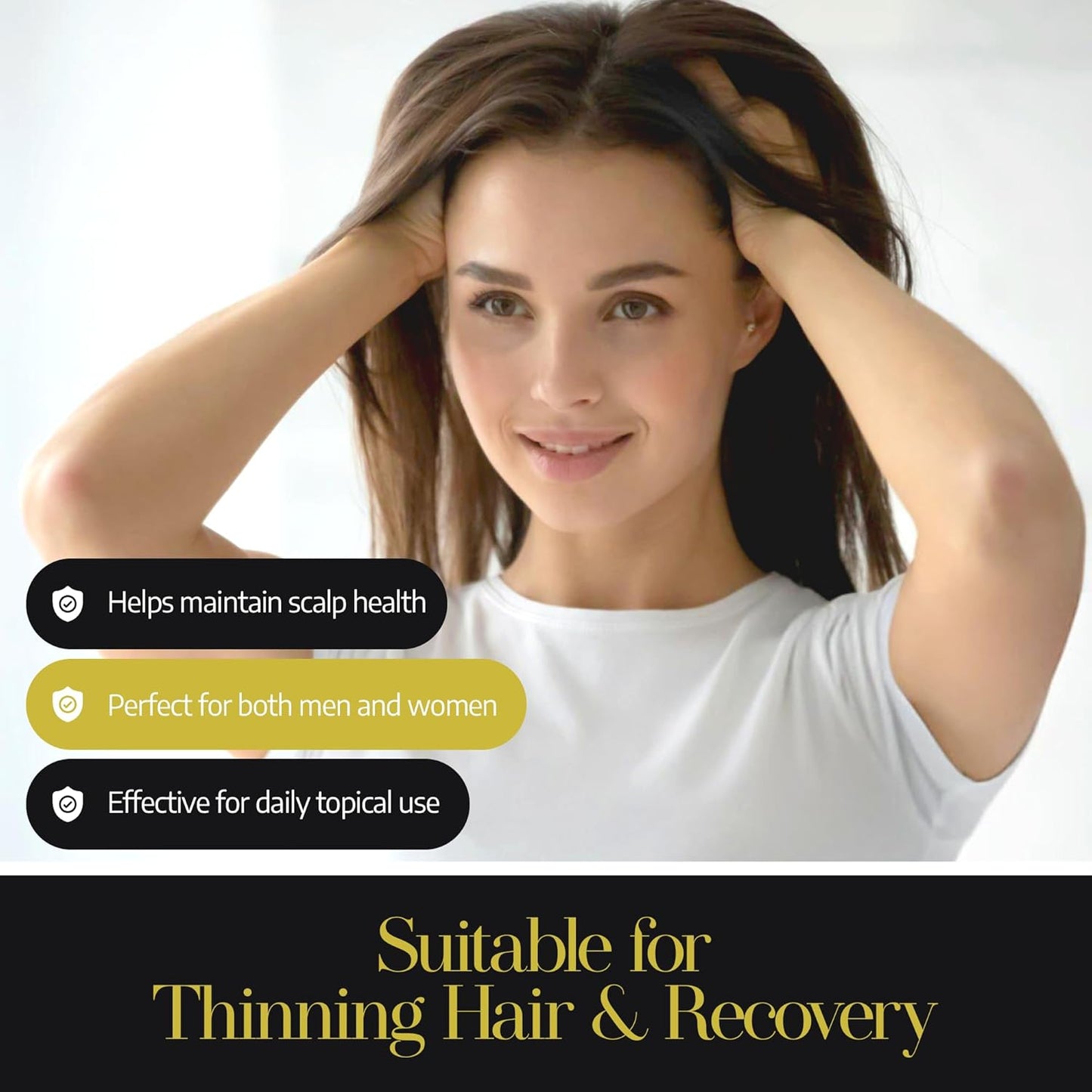 All Goods Alta Strengthening Biotin+Caffeine Shampoo 10oz, DHT Blocker, Women/Mens Hair Loss & Thinning.