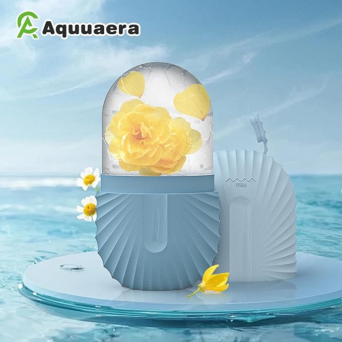 Ice Face Roller, Ice Cube Roller for Face,Facial Beauty Ice Roller Skin Care Tools,De-Puff Eye Bags, Reduce Migraine Pain(Blue)