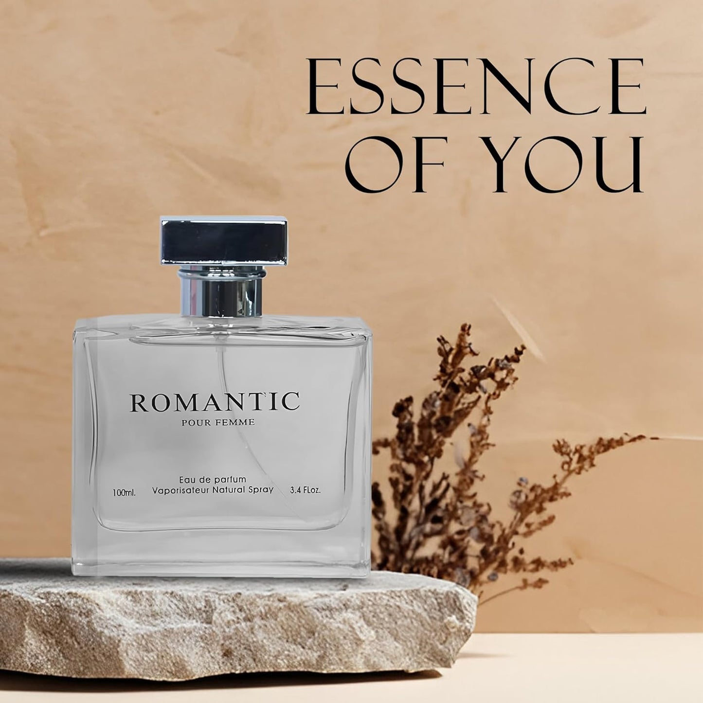 Romantic Women Perfume Fresh Floral Scent Eau De Parfum Natural Spray Women Fragrance 3.4 Fl Oz