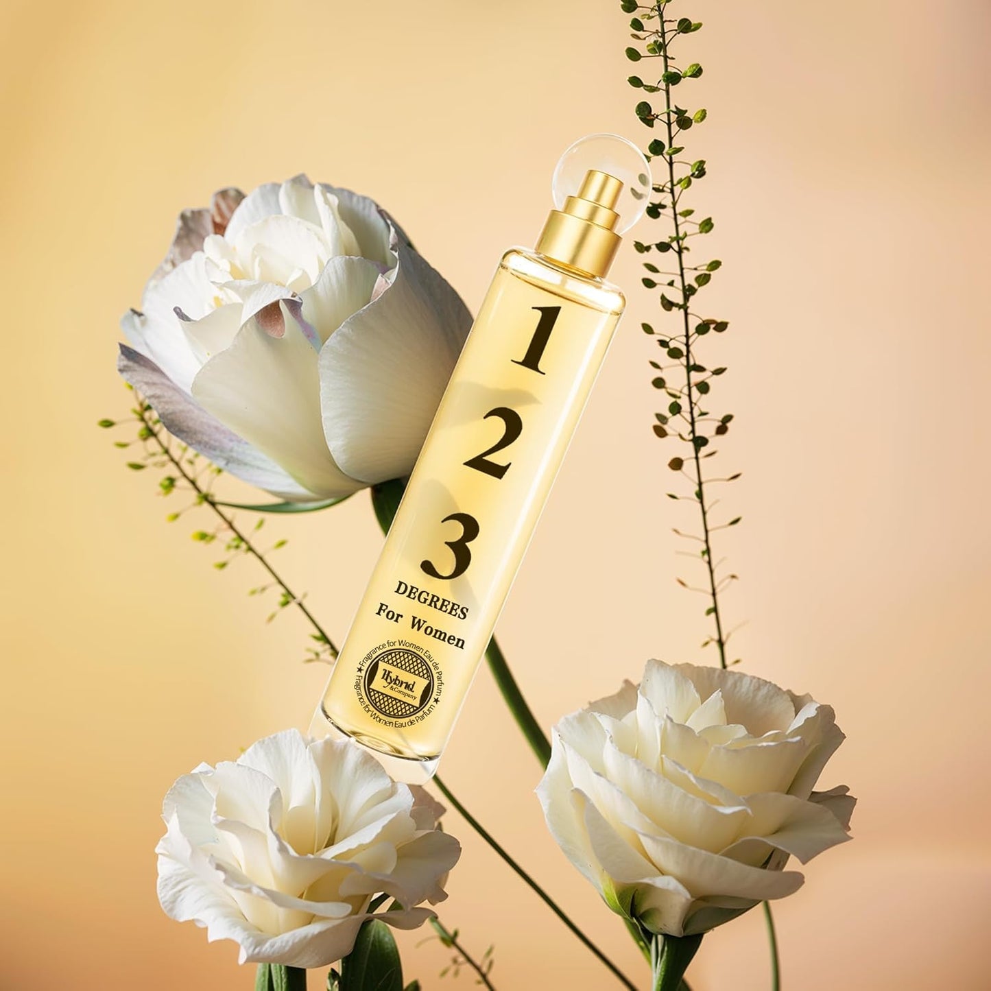 Hybrid & Company 123 Degrees For Women Eau De Parfum Natural Spray Vaporisateur 3.4 FL.OZ