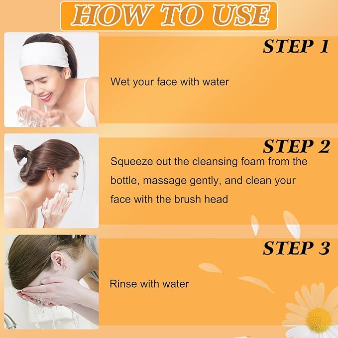 4Pcs Turmeric Wash and Care Three Piece Set,Turmeric Trio: Facial Wash,Cleansing Mousse & Soap for Skin Care,Turmeric Cleansing Exfoliating Pads,Turmeric Face Wash for Face & Body