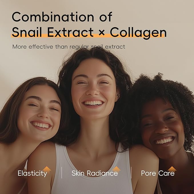 Korean Skin Care Set, Snail Mucin 97.5% Repair Cream, Collagen Facial Facial Moisturizer, Mother Day Gifts, Hydrating Repair Face Cream, Anti-Aging, Korean Skincare for Women