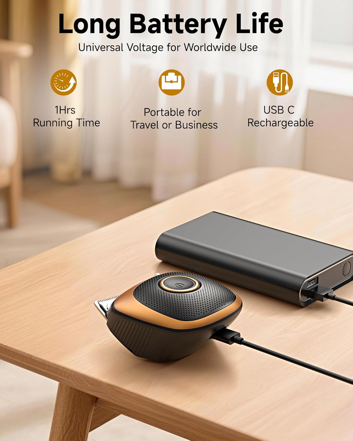 Shortcut Pro Self-Haircut Clippers Kit, Hair Clippers for Men Professional, Waterproof Cordless Hair Cutting Kit with Wide Curved Blade, Electric Razor Trimmer for Home Travel Use