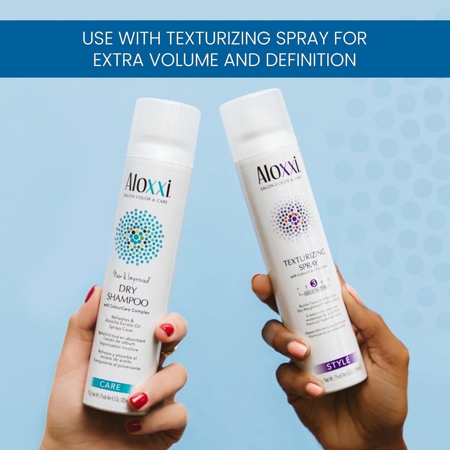 ALOXXI Dry Shampoo Invisible Formula for All Hair Colors with Green Apple and Herb Scent, 4.5 Oz