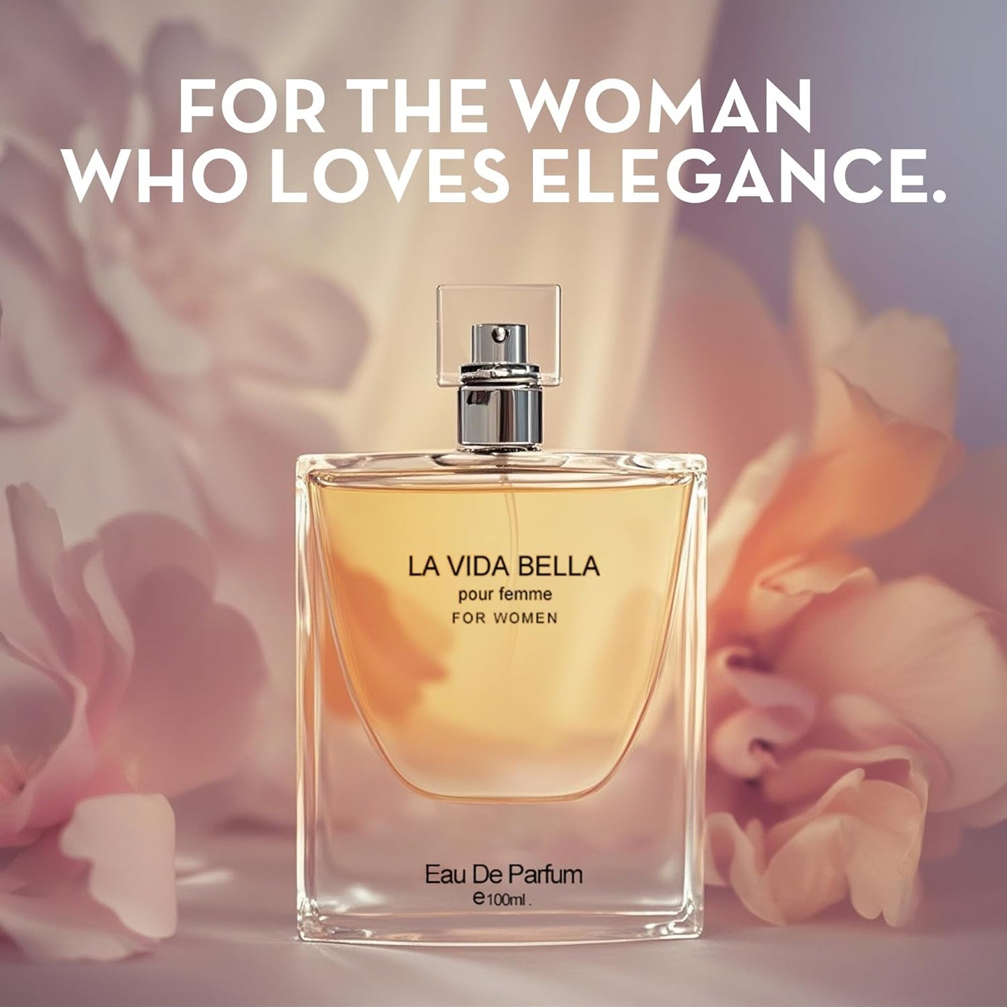 La Vida Bella Perfume for Women Long Lasting Fragrance Eau de Parfum Floral & Sweet Women's Perfume Daily Used 3.4 Fluid Ounce