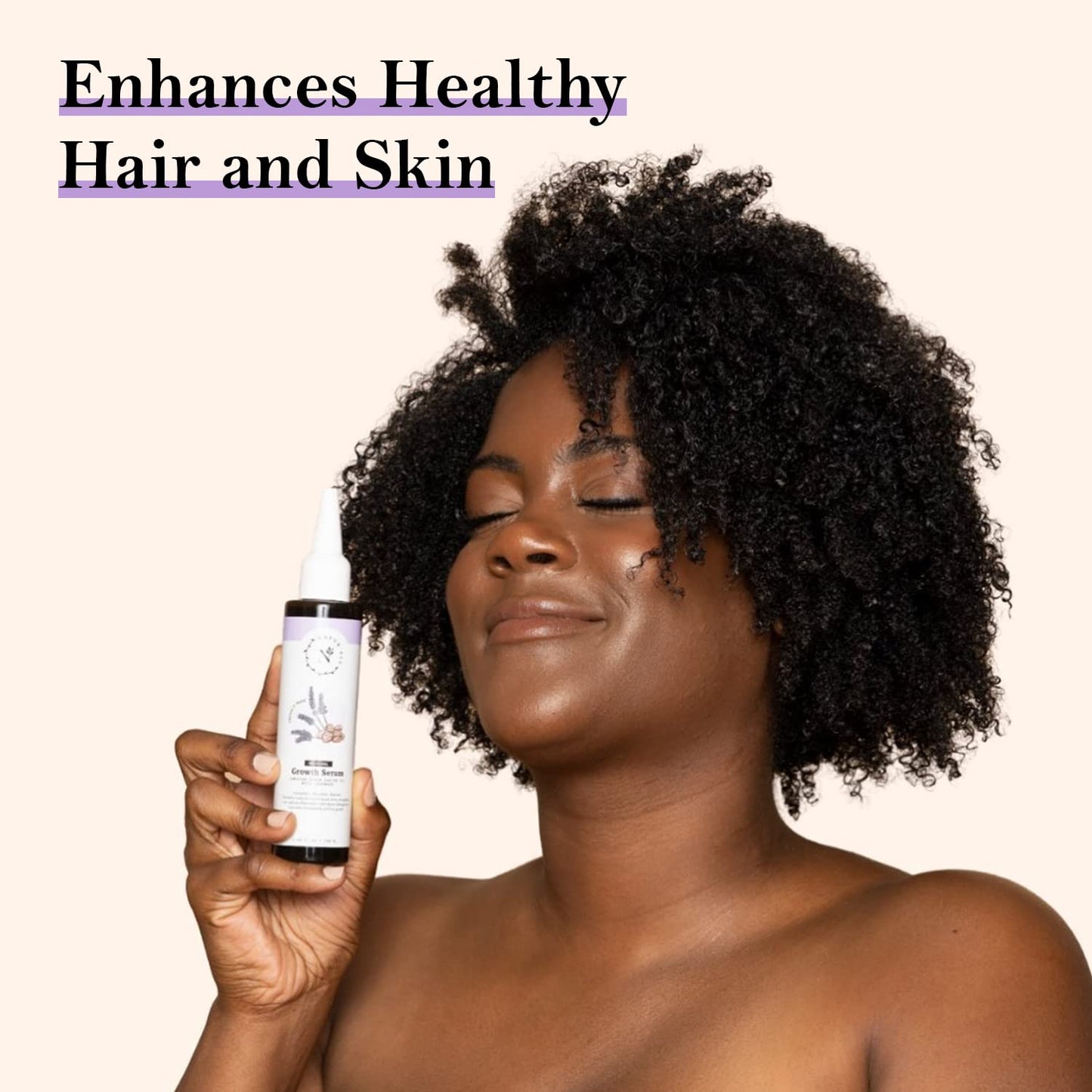 Naturall Jamaican Black Castor Oil Serum with Lavender - Hair Growth Elixir for Curly, Dry & Damaged Hair - Best Strengthening Formula (100ml)