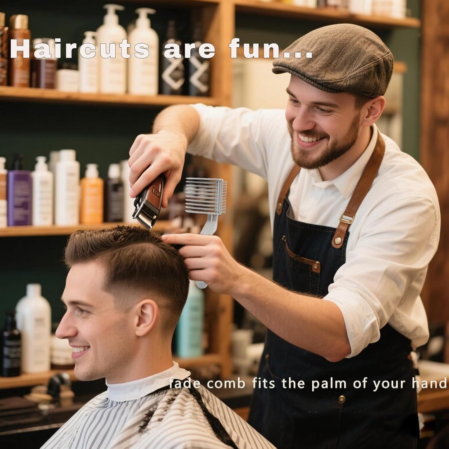 2PCS blend friend fade comb, Fade Comb tool, Professional Barber Comb For Home, Salon or Professional Use