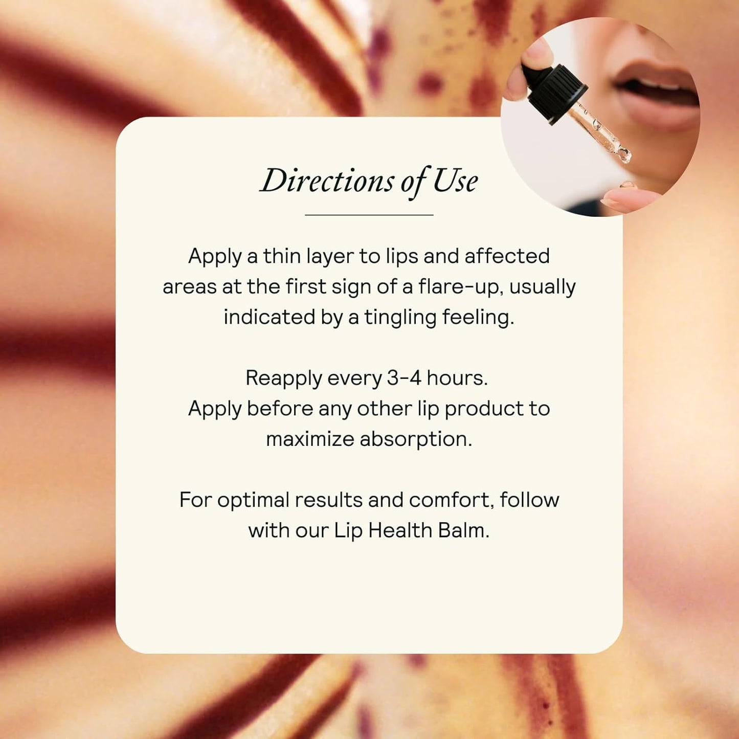 Lip Rescue Serum - Plant Flavonoid Complex - Fast-Absorbing - For Cold Sores & Fever Blisters - Rapid Relief & Recovery - Hydrates & Protects Lips - Lightweight Formula - 0.17 fl oz