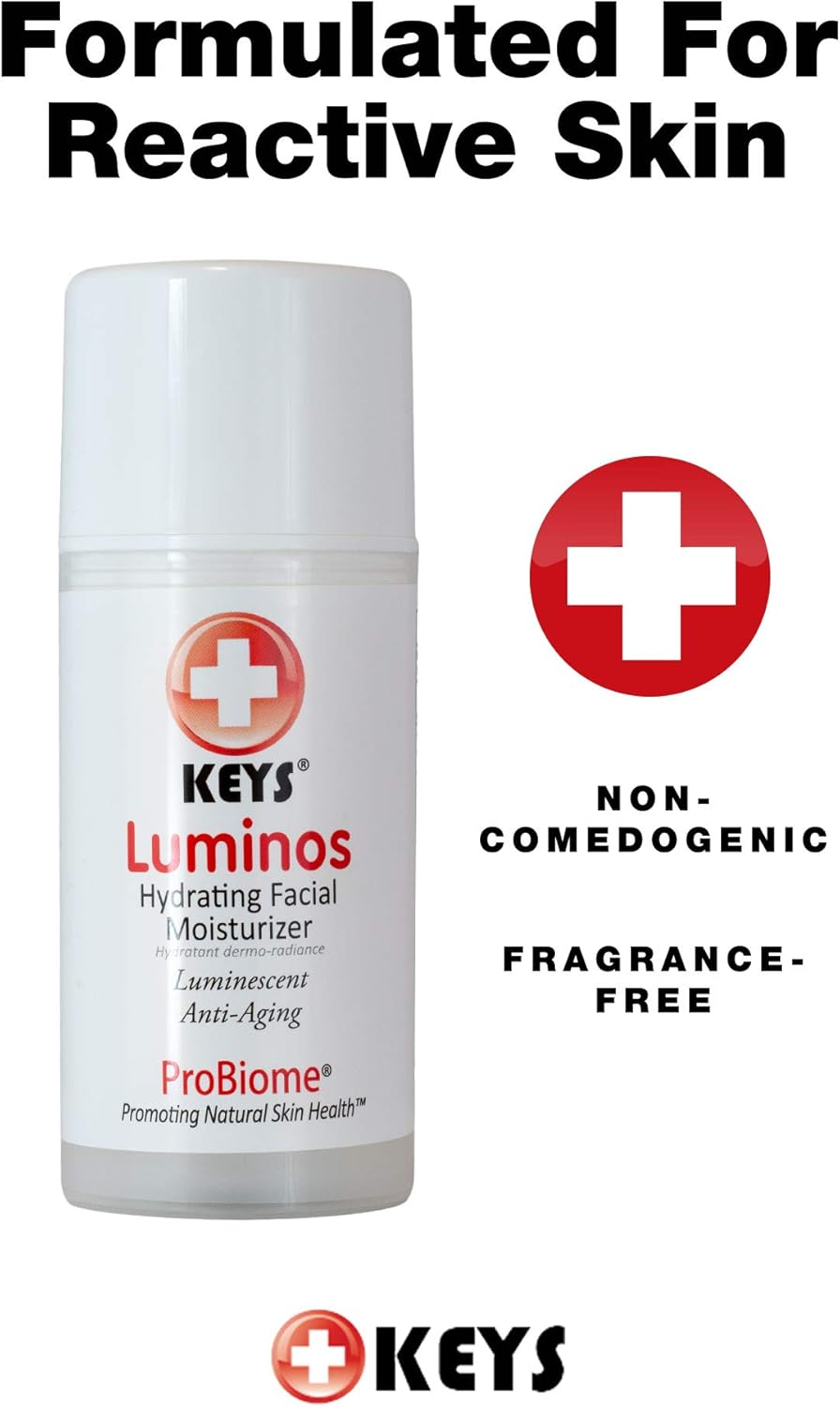 Keys Care Luminos Hydrating Clear Natural Moisturizer - Makeup Base For Radiant Skin - Anti-Aging & Treats Discoloration For All Skin Types