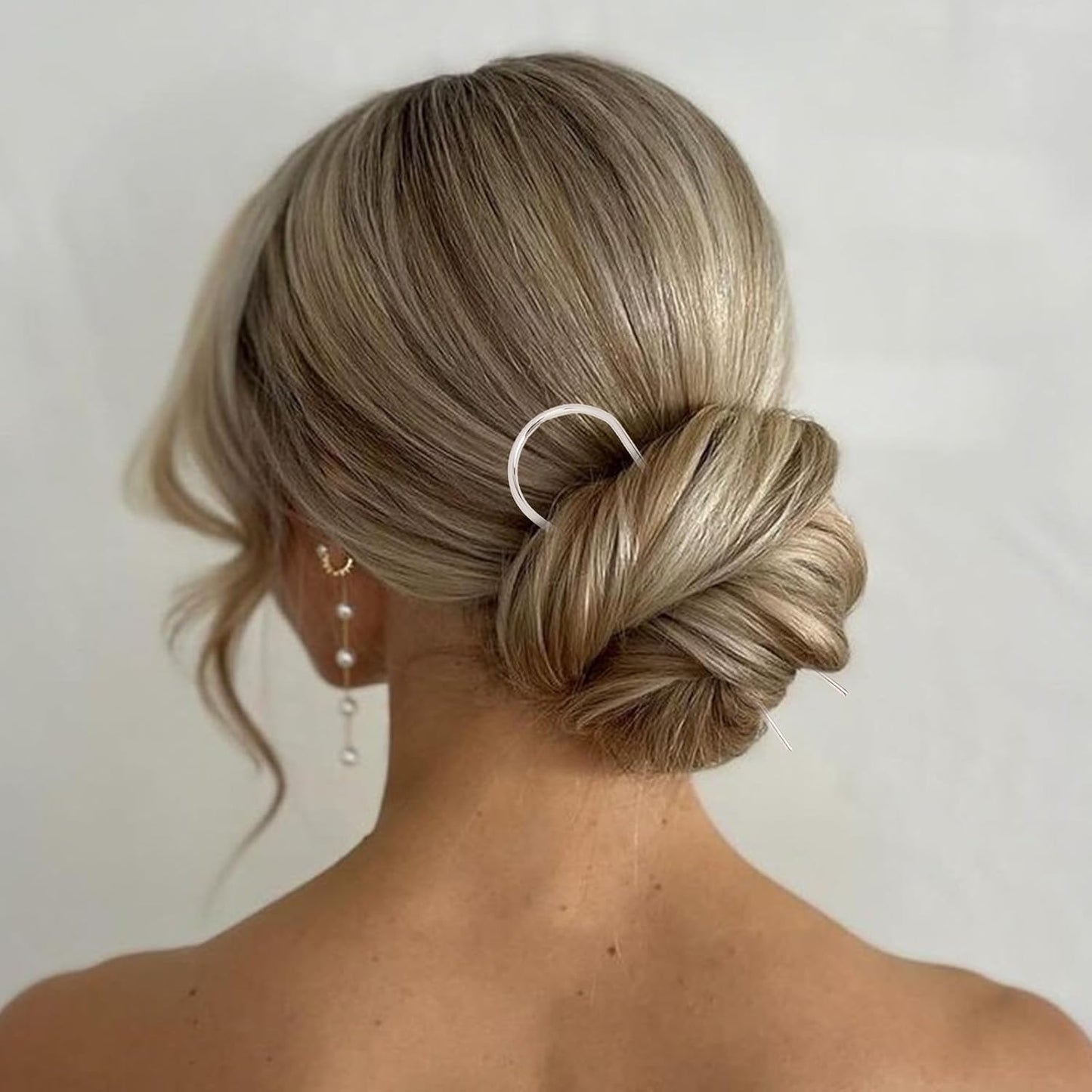 French Hair Pin, 8 PCS Hair Pins for Women Metal Hair Side Combs, French Pins Hair, U Shaped Hair Pins for Buns Updos, French Pins Hair Stick Pin Hair Combs for Styling Hairpin Hair Accessories