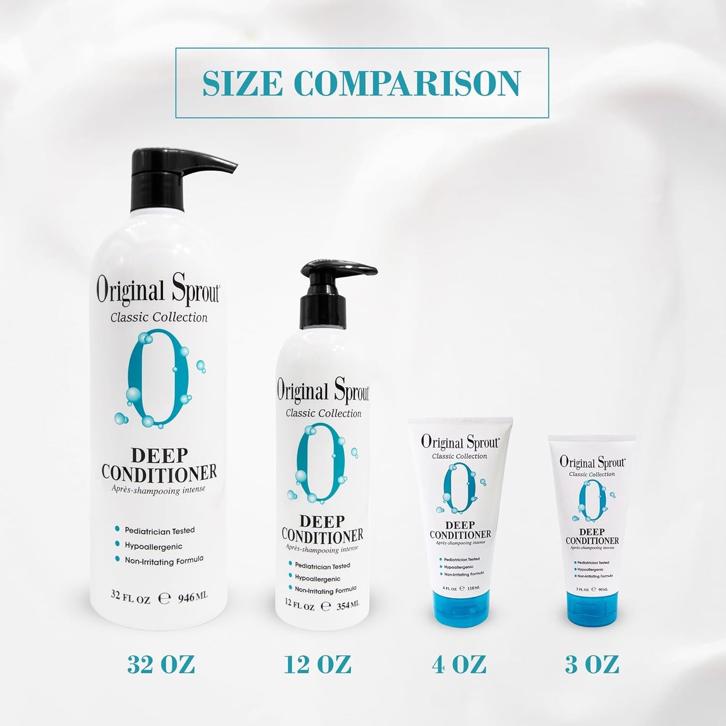 Original Sprout Deep Conditioner for All Hair Types, Vegan Conditioner, 12 fl. oz. Bottle, (Pack of 2)