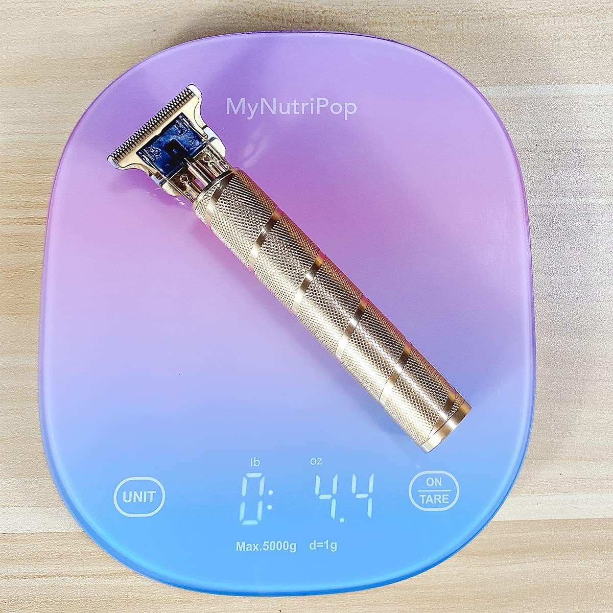 Pro T Clippers, Electric Li Trimmer, Cordless Rechargeable, Professional Bald Headed USB Rechargeable Trimmer for Men (Gold)