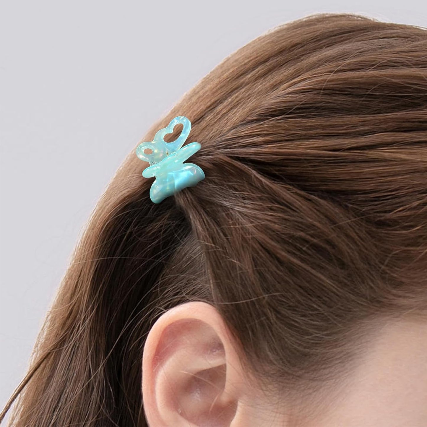 12Pcs Small Hair Claw Clips - Mini Hair Clips for Girls and Women, Classic Hair Accessories for Easy Styling, Assorted Colors (butterfly)