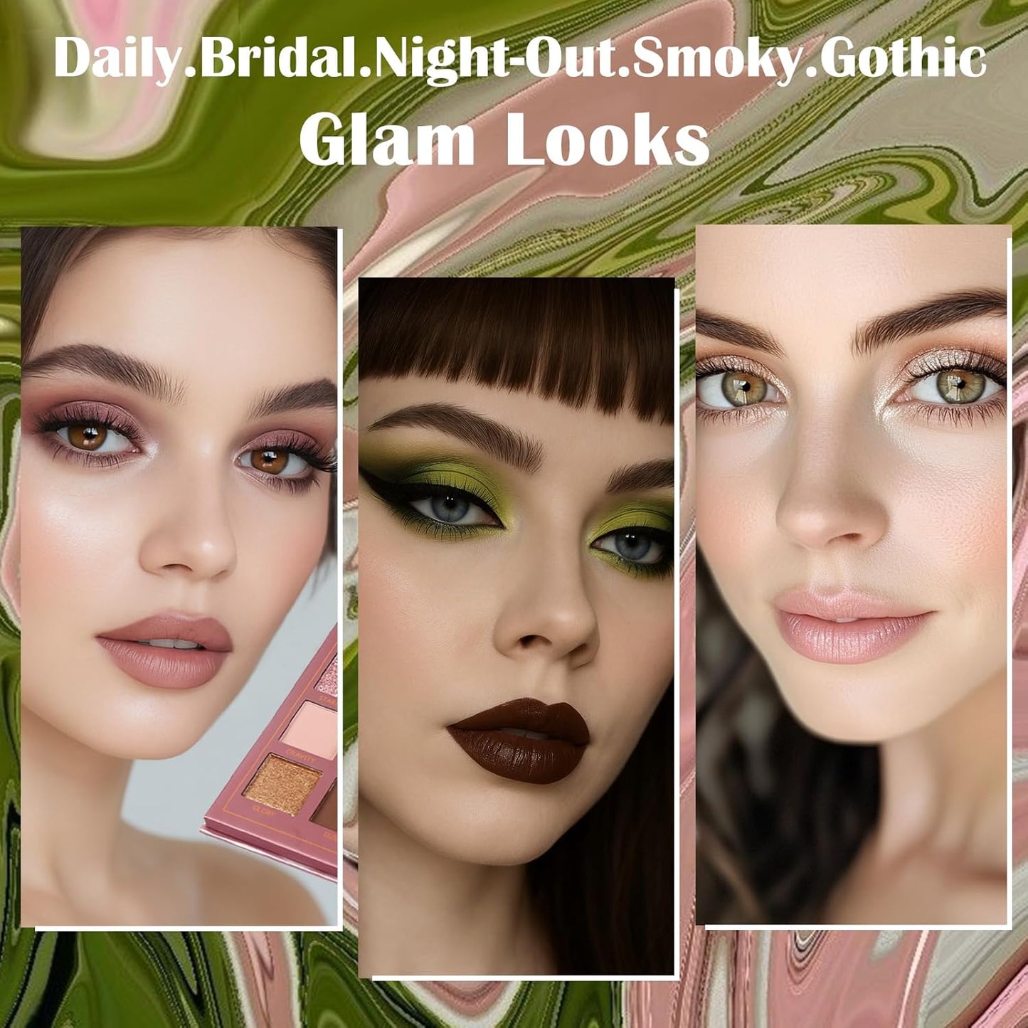 Prism Makeup Matte Eyeshadow Palette Pro 18 Colors Pigmented Shimmer Glitter Eye Shadow Palette, Blendable Long Lasting Waterproof Makeup Cosmetics Halloween Makeup Kit (04# Solitude)