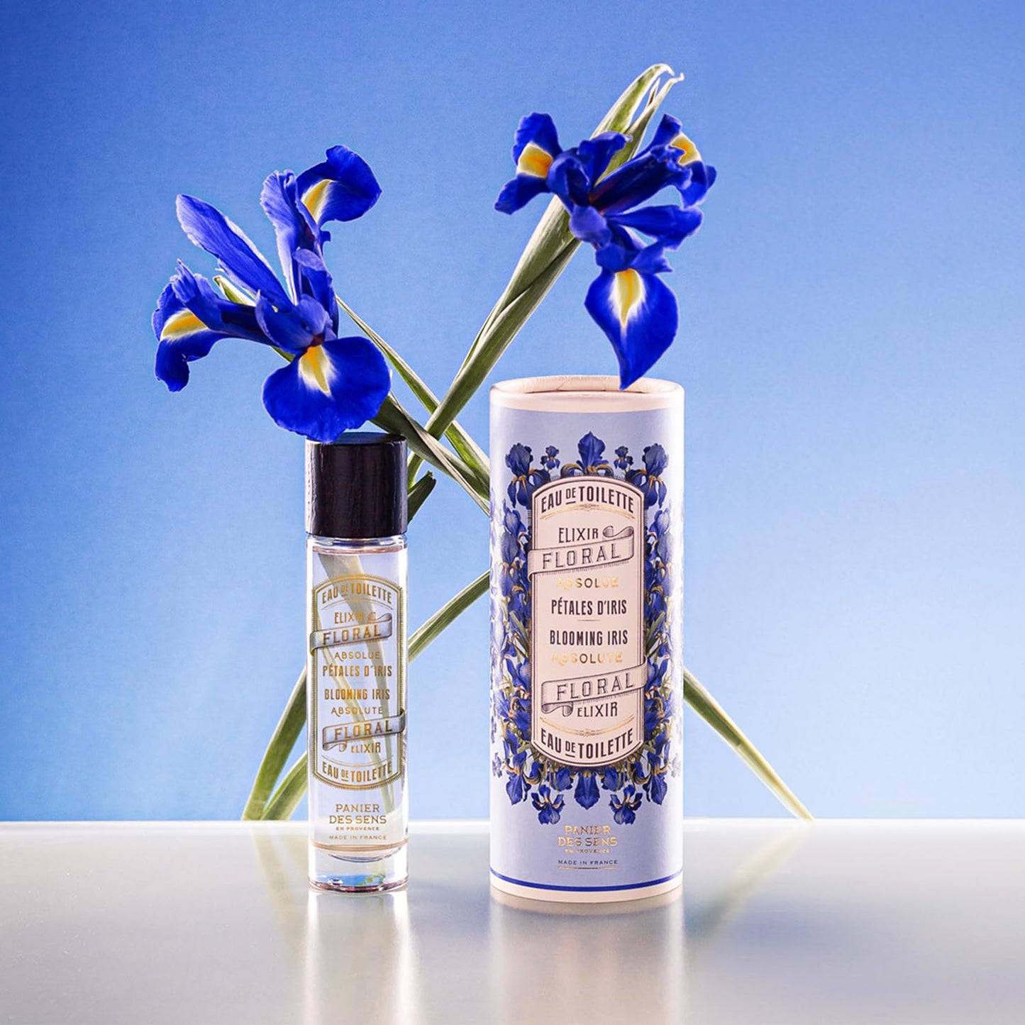 Panier des Sens - Iris Eau de Toilette 1.7 Floz - Musky & Powdery Fragrance - Daily Light Perfume for Women - Parfum Crafted in Grasse, France - Elegant Packaging Perfect Gifts for Her