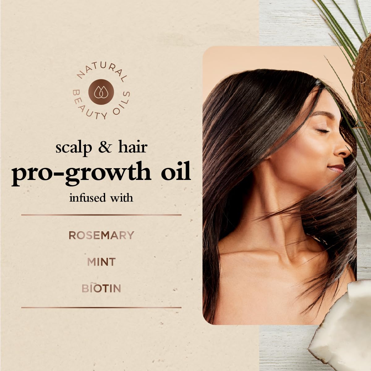 Oliology Scalp & Hair Oil – Nourishing & Strengthening Formula with Rosemary Mint & Biotin | Lightweight & Non-Greasy | Adds Shine & Hydration | 4 (Fl Oz)