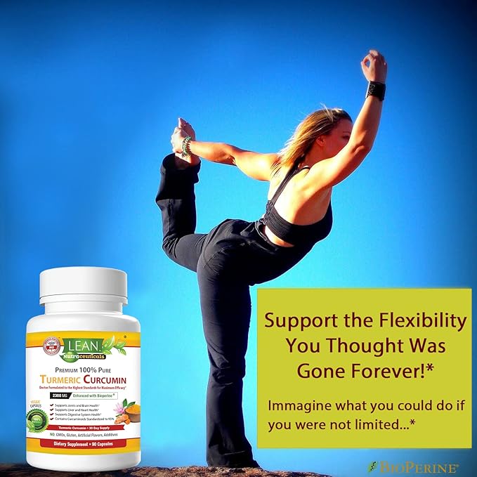 Turmeric Curcumin with Black Pepper Bioperine 2300 mg, 90 Capsules
