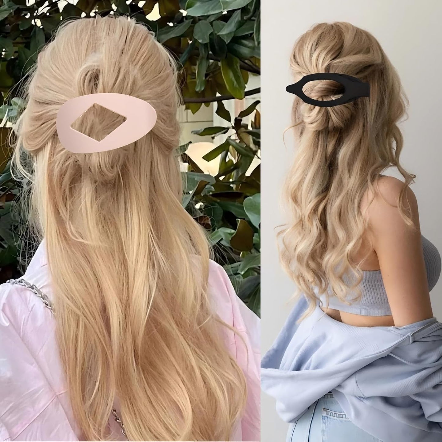 Large Matte Non-Slip Claw Hair Clip,Women French Flat Hair Clip Duckbill Clip,Suitable for Thick or Thin Hair