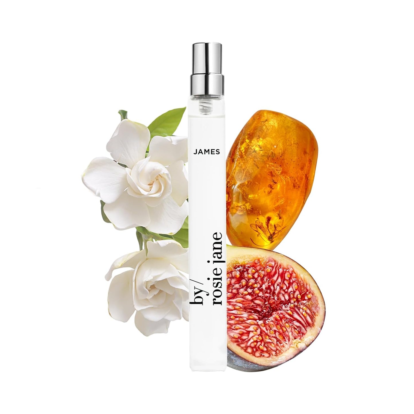 By Rosie Jane James Home & Away Bundle – Eau De Parfum Spray (50ml) + Travel Perfume Spray (10ml) – Clean Fragrance with Fig, Amber Woods & Gardenia Petals