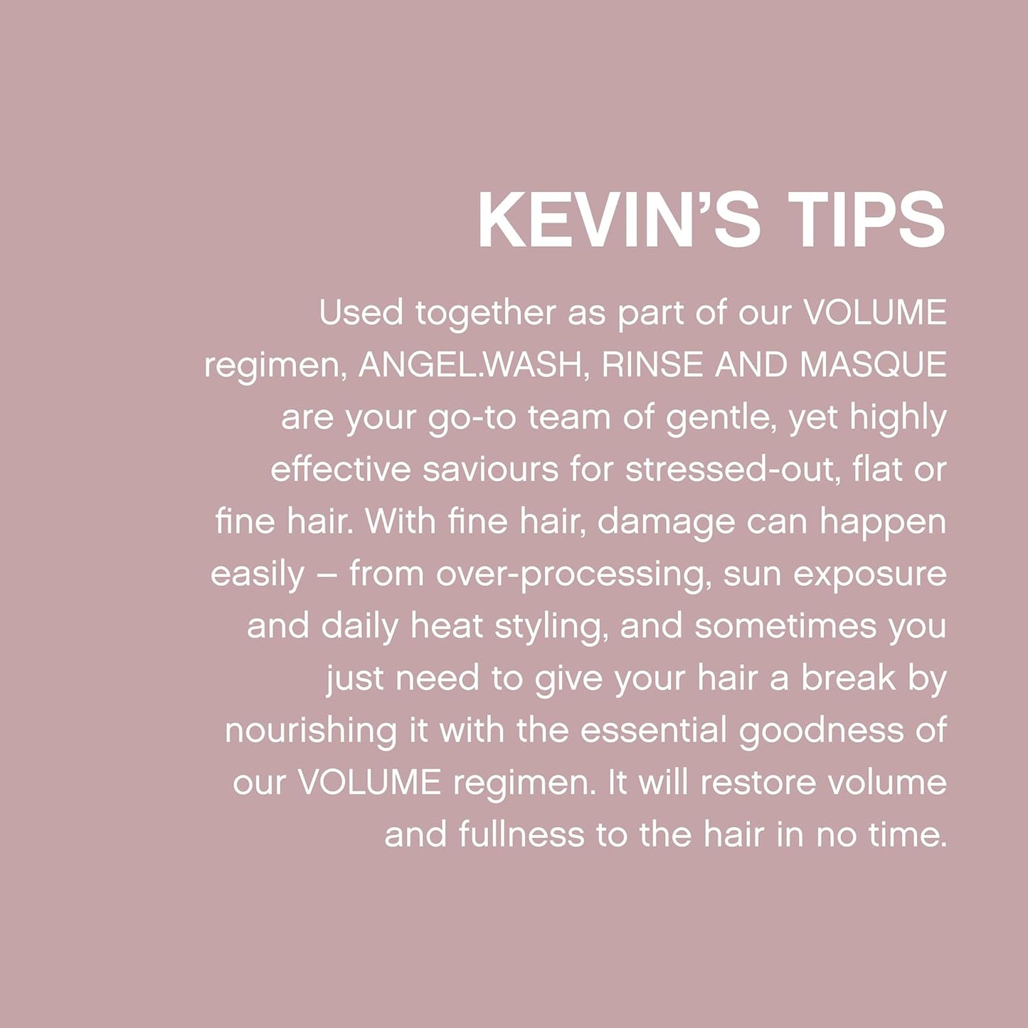KEVIN.MURPHY ANGEL.RINSE - Hair Repair Conditioner - For Fine Coloured Hair - Colour Safe Conditioner - Sulphate-Free - For Moisture & Conditioning - Delicate Scent - 1 L / 33.8 fl oz