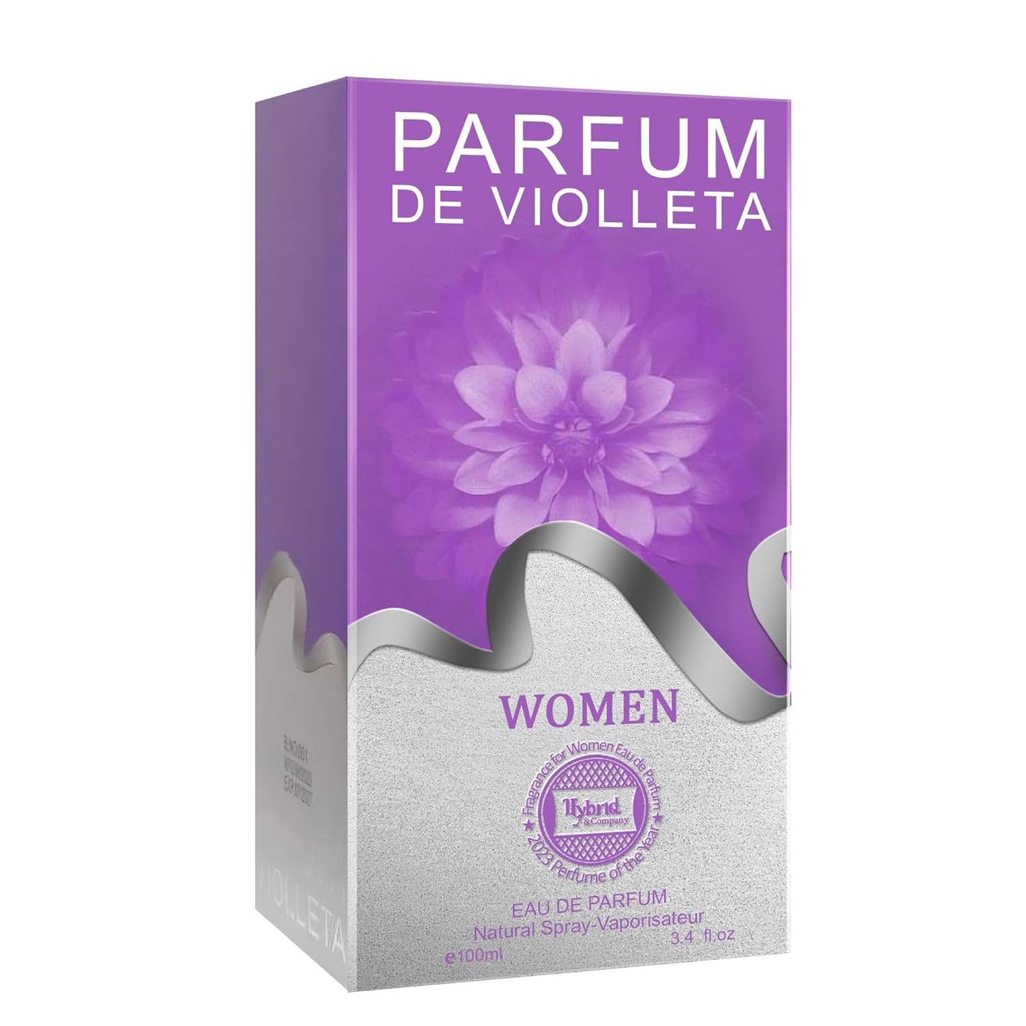 Hybrid & Company Parfum De Violleta Women Beauty Unique Fragrancet Memorable Womens Fragrance Scent Womens Perfume, 3.4 Fl Oz
