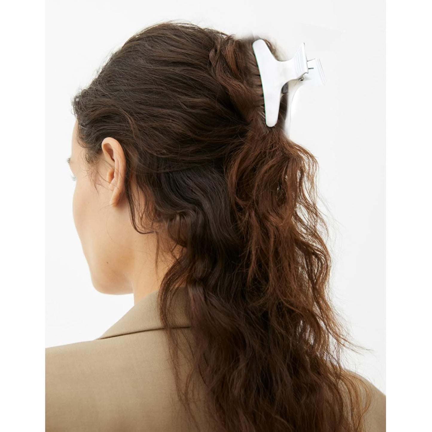 Hair Clips for Styling Sectioning 12 Pack Black White Pink Butterfly Clamps Hair Claw Clips Pro Salon Hair Clips for Styling, Sectioning, Cutting and Coloring