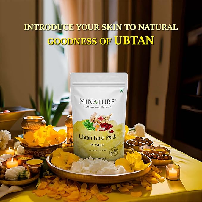 minature Ubtan Powder | Turmeric, Barley, Chickpeas, Neem, sandalwood, Mogra flower, Saffron and Rose Petal | Remove Acne | Pure & Natural Traditional skincare |1 Stop Solution |100g(4oz)