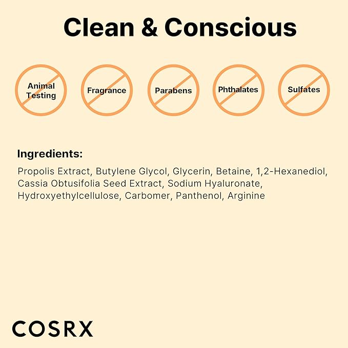 COSRX Propolis Ampoule, Glow Boosting Serum for Face with 73.5% Propolis Extract, 1.01fl.oz/30ml, Hydrating Essence for Sensitive Skin, Fine Lines, Uneven Skintone, Korean Skincare