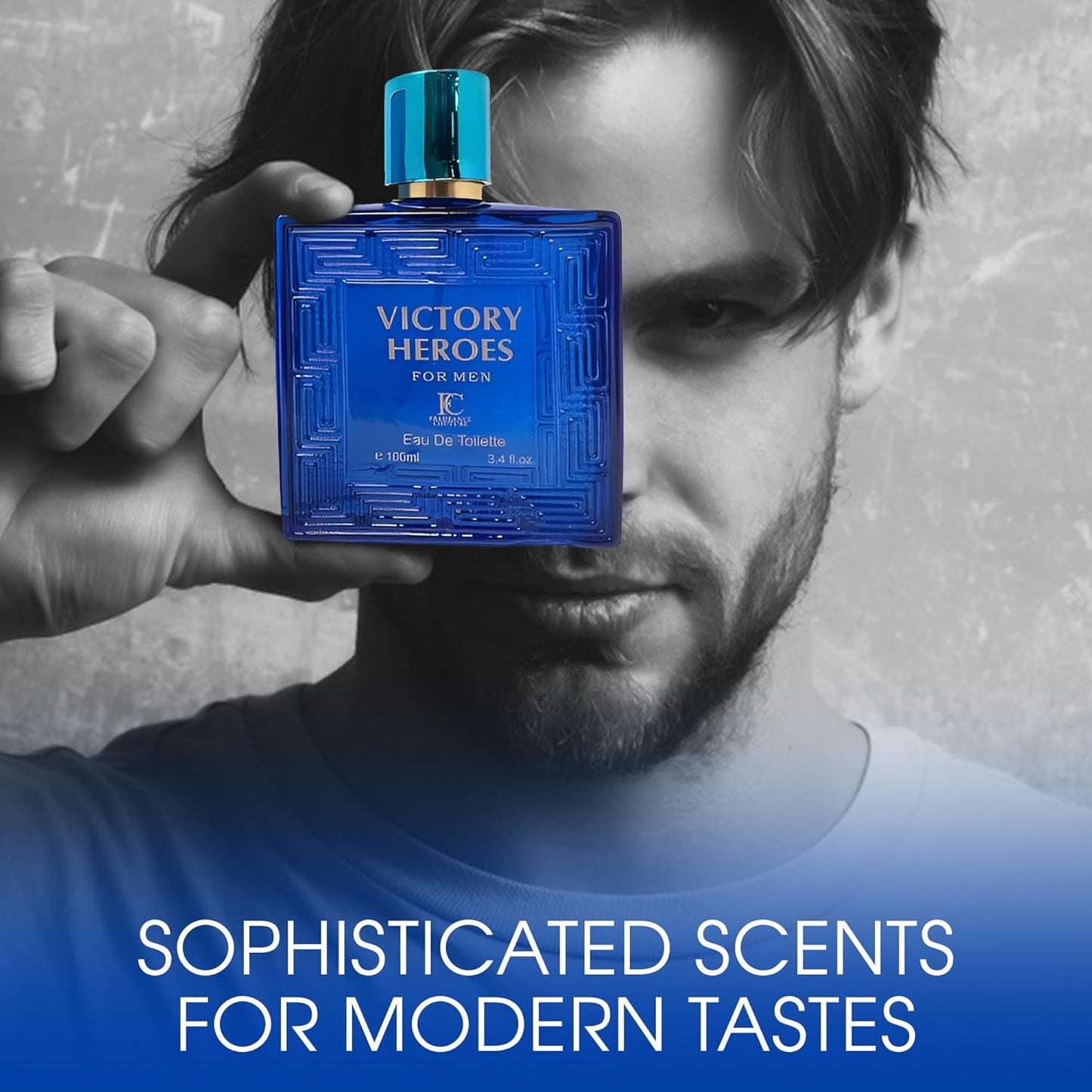 Victory Heroes Cologne for Men Natural Spray Perfume Classic Scent Wonderful Father's Day Gift Eau De Toilette for Daily Use 3.4 Fluid Ounce