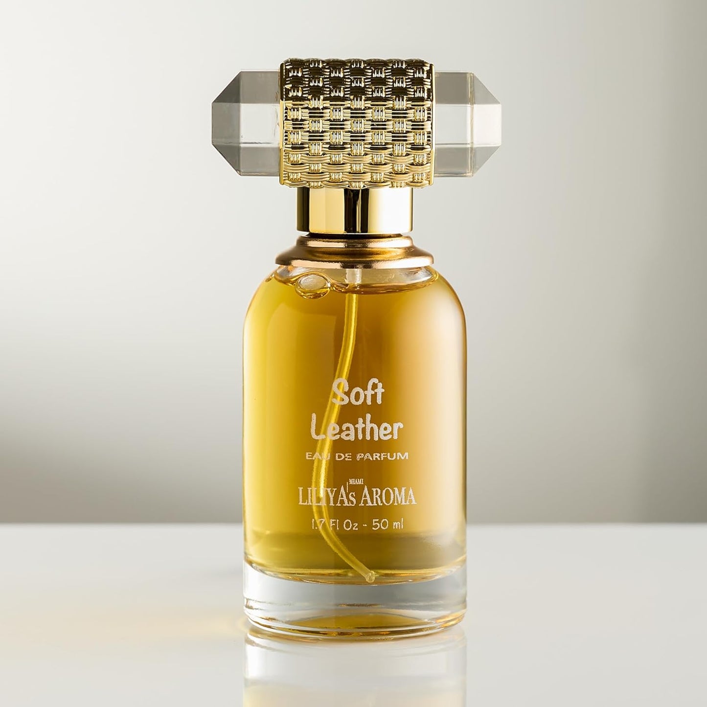 Soft Leather Eau De Parfum with Violet Leaf, Jasmine Sambac, Tobacco, Orris Root Notes | Long-Lasting Fragrance | Paraben-Free, Vegan | Unisex 1.7 Fl Oz