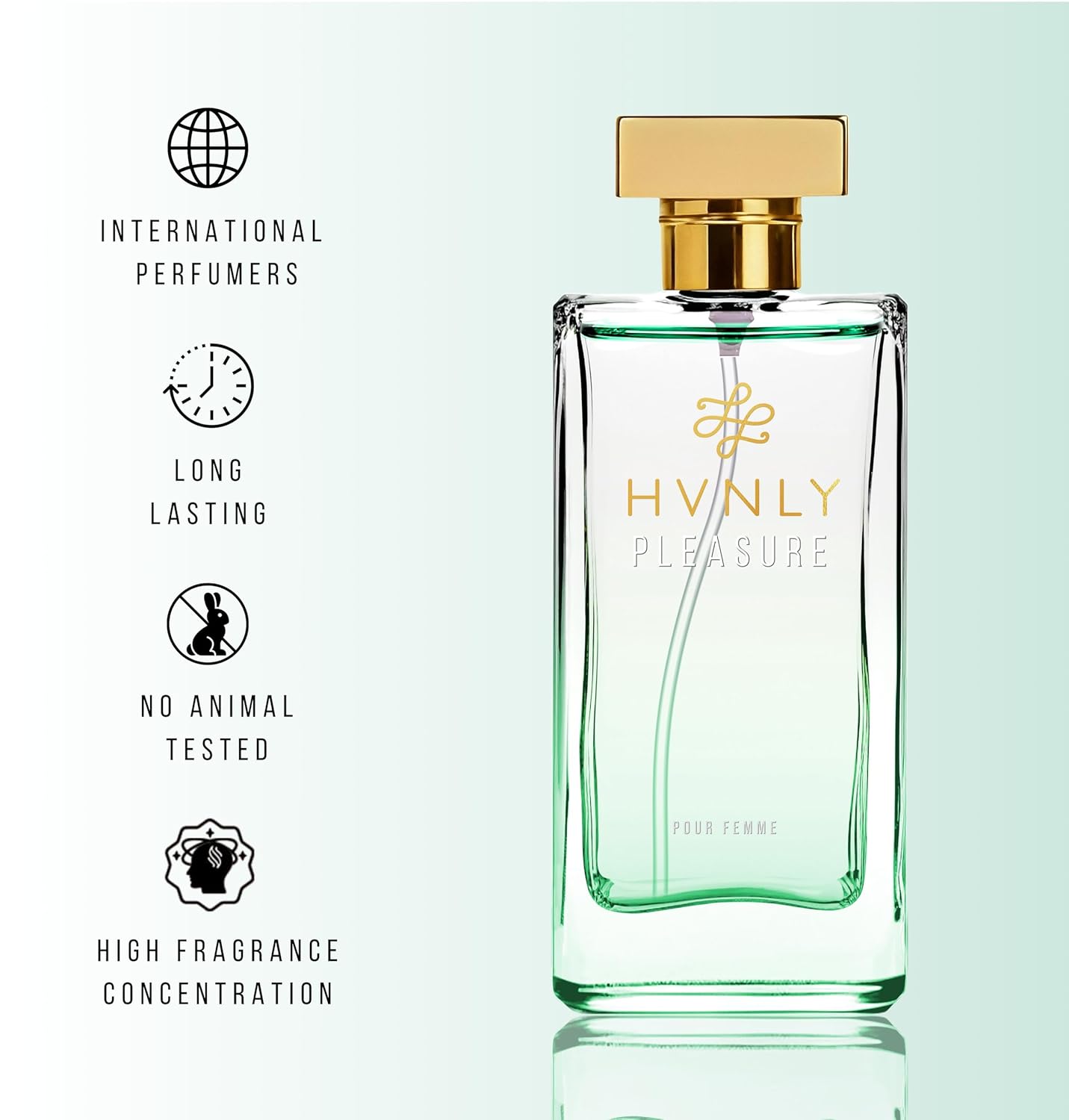 HVNLY Pleasure EDP | Perfume For Women | An Ideal Gift | Long Lasting Premium Fruity Floral Fragrance | Cherry, Strawberry,Patchouli | Best For Night Out & Casual Wear | 1.0 fl.oz
