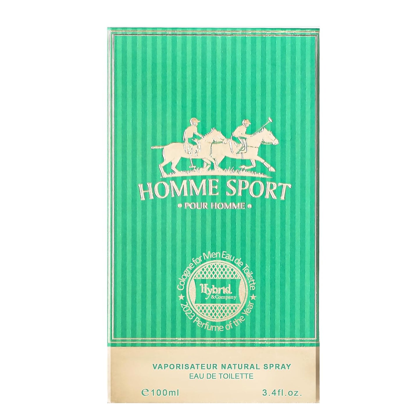 Hybrid & Company Homme Sport Pour Homme Eau De Toilette Natural Spray Vaporisateur,3.4FL.OZ