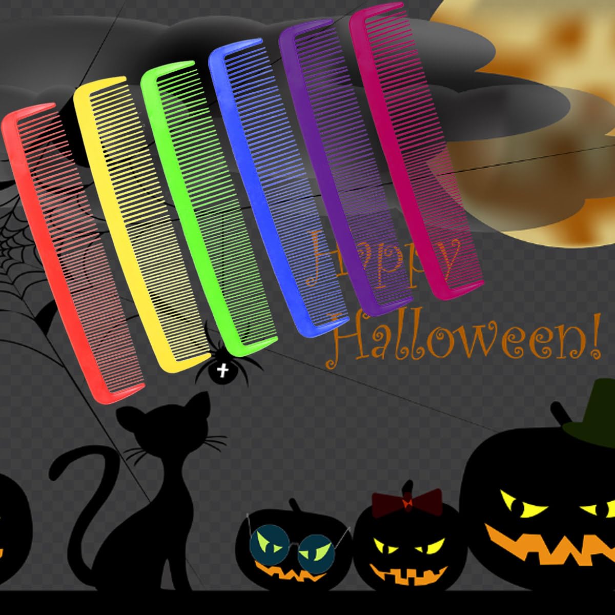 Party Carnival Giant Comb - Giant Wide Comb for Halloween & Carnival,Oversized Prank Hair Styling Tool(Red)