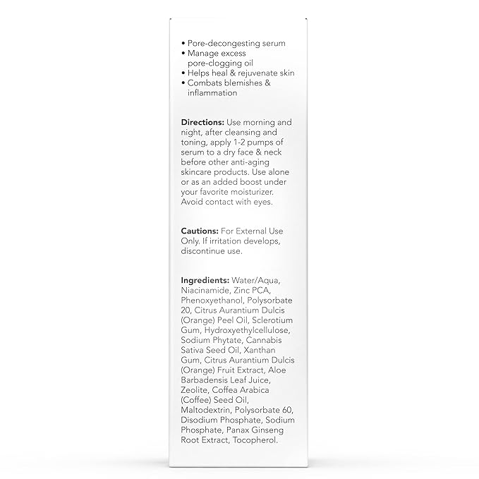 Spa Sciences - Detox Serum - Made in the USA - With Niacinamide, Zinc, Zeolite - Rejuvenate, Smooth - Vegan - For All Skin Types - 1.1oz