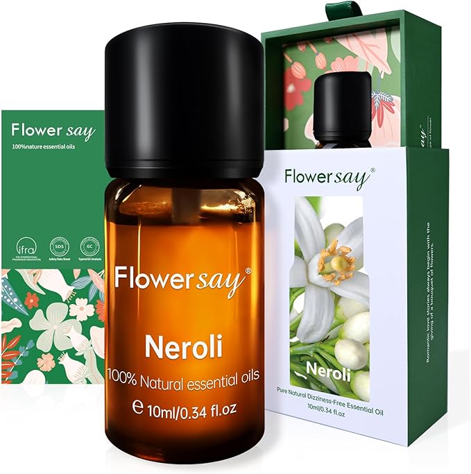 Neroli Essential Oil 0.34Oz - 100% Pure Natural MAX Undiluted Premium Therapeutic Grade Essential Oils for Diffuser/Skin Care/Massage/Hair/Toenails