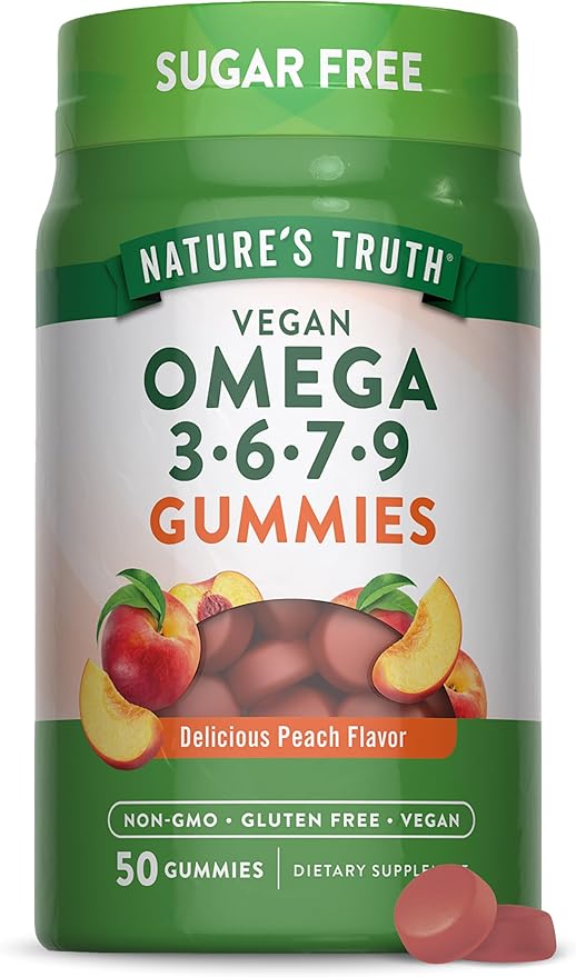 Nature's Truth Vegan Omega 3679 Gummies 50 Count