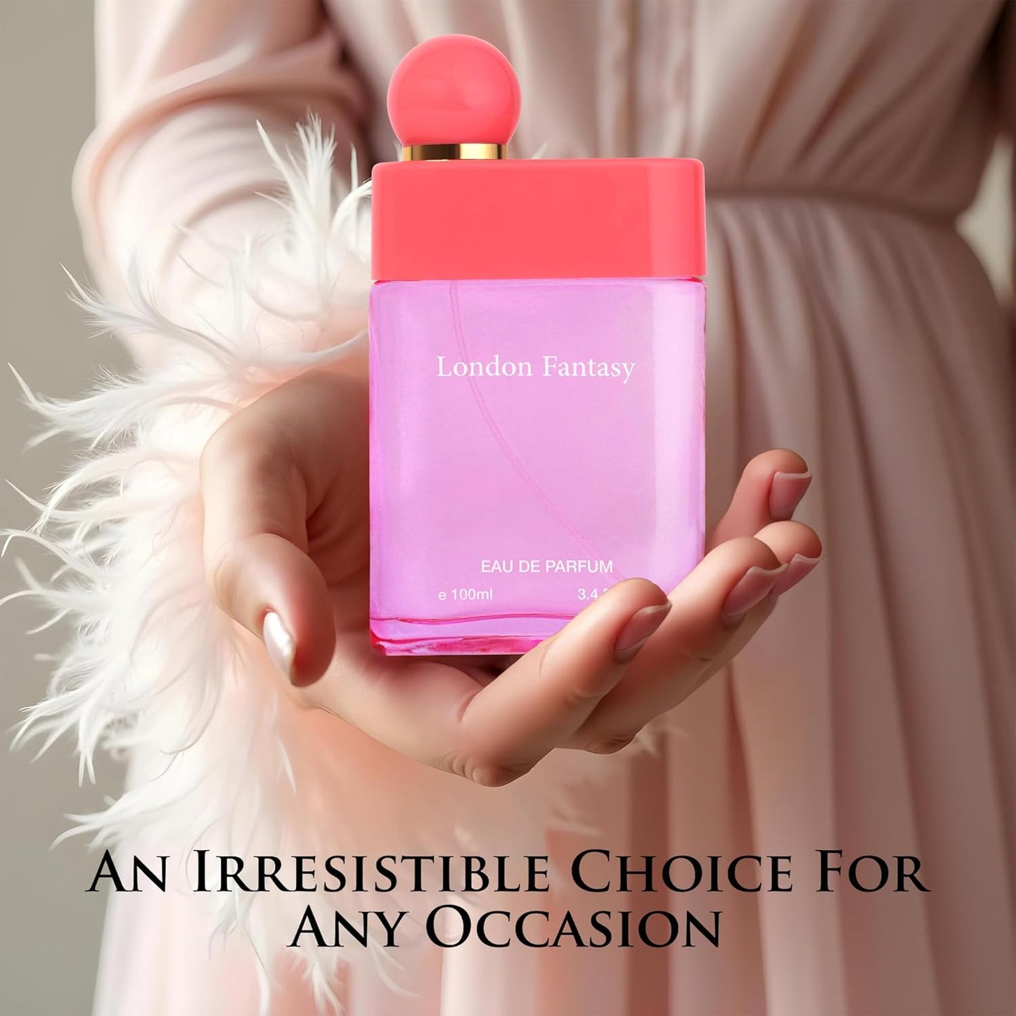 London Fantasy - Flora Fruity Fragrance - Top Notes of Strawberry, Blackberry, Cherry, Tangy Raspberry, Currant - Base Scents of Oakmoss, Patchouli & Vanilla - Elegant 100ml Bottle, Parfume for Women