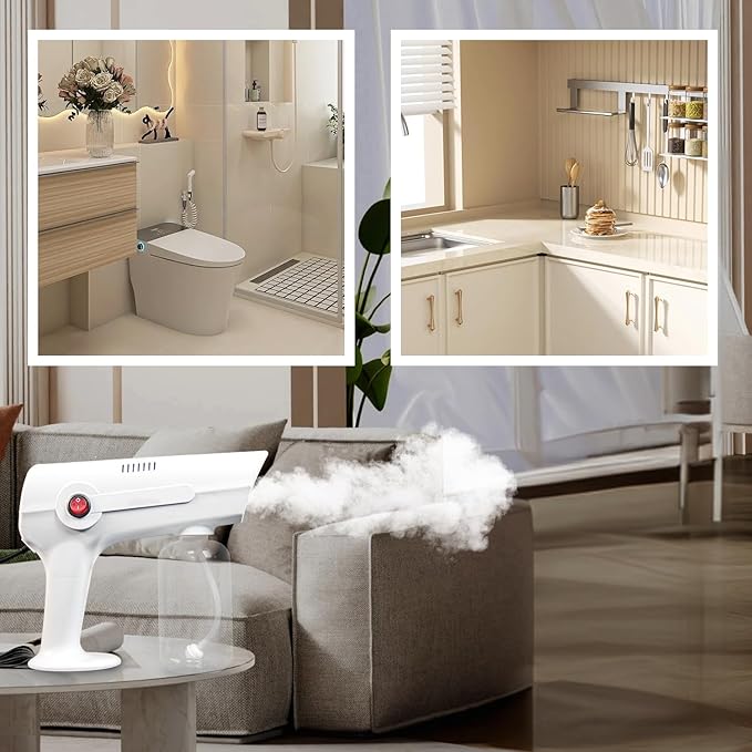 Portable Nano Steam Gun Hair Care Sprayer Hot Dyeing Care Red&Blue Micro Mist Machine Spray Gun Facial Steamer