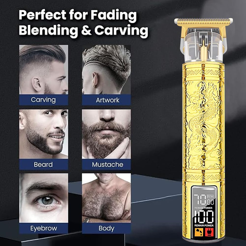 Professional Hair Clippers for Men,3 In1 Cordless Beard Trimmer Electric Shavers,T-Blade Barber and Set,Electric Cut Machines,Men’S Grooming Kit Gifts,for Home,