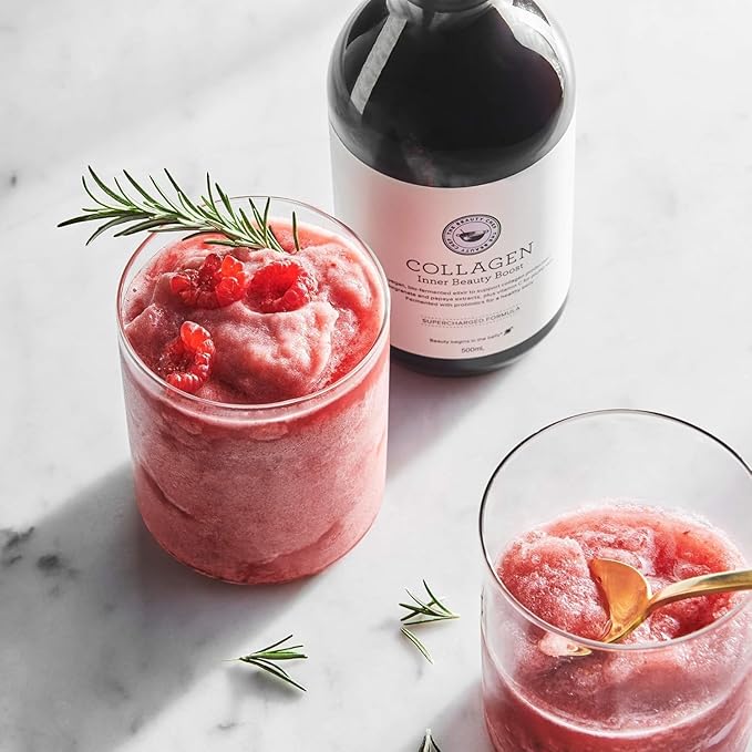 The Beauty Chef Collagen Inner Beauty Boost – Liquid Collagen Supplement, Vitamin C for Skin Firmness & Gut Health, Bio-Fermented, Vegan-Friendly, Wild Berry Flavour, 16.9 fl. oz / 500ml