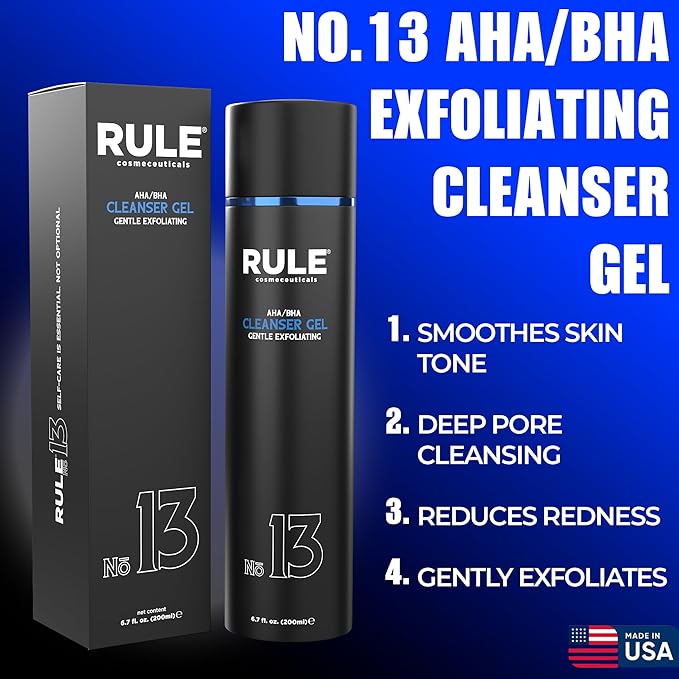 Men's Deluxe Gift Set, No.1 Men's Face Cream, No.8 Deodorant Spray, No.13 Cleanser Gel, No.2 Eye Serum, Eye & Skin Care Set