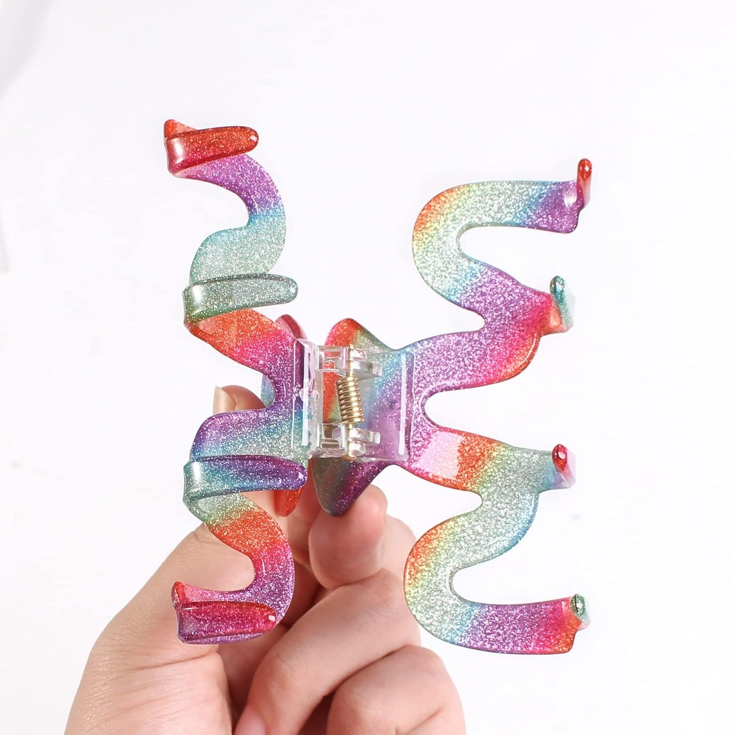 Jayongnee 3Pcs Hair Claw Clips for Women: Nonslip Clips for Thick and Thin Hair (Multi-colored8)