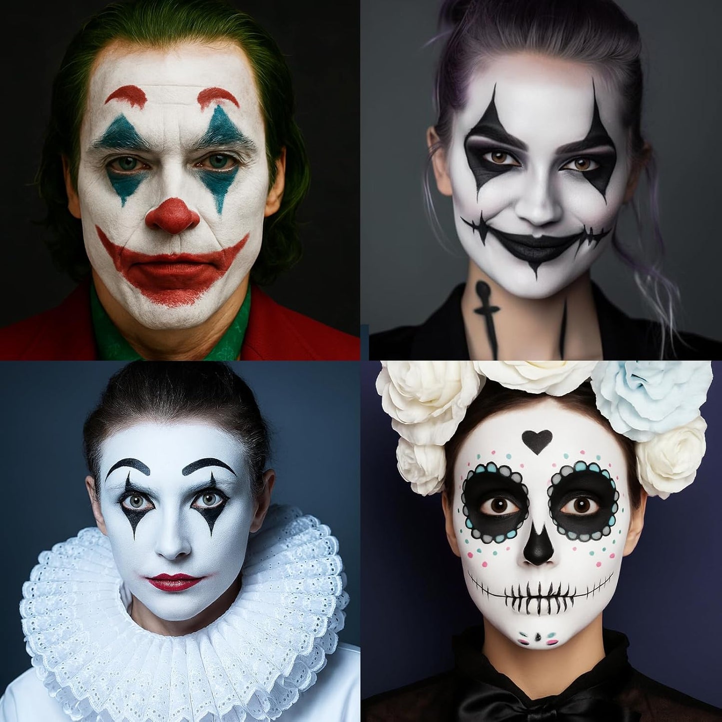 BOBISUKA White Face Paint Stick for Halloween, Sports, Cosplay – Non-Toxic Body Paint Stick for Skeleton Clown Ghost Makeup – Great for Eye Black, SFX & Costume Looks