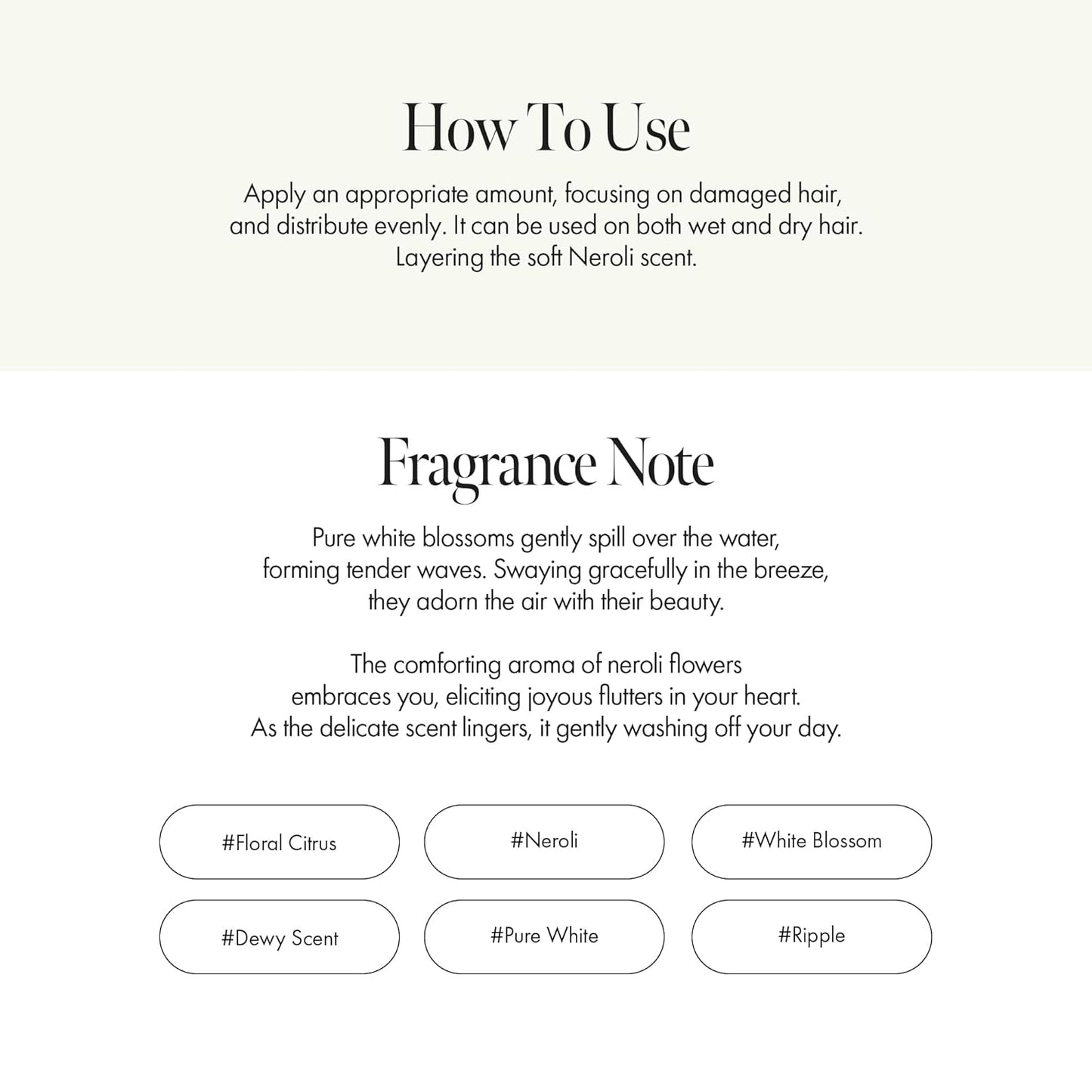 ANILLO Neroli Glow Hair Essence with Bitter Orange Flower Oil & Complex for Soft Shine, Floral Citrus Scent, Paraben-Free (50ml / 1.69 fl. Oz)